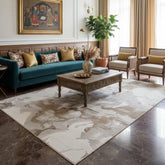 Premium Aurora Claudia Metallic Beige Rug VE08 – Luxury Modern Rug for Living Room & Bedroom